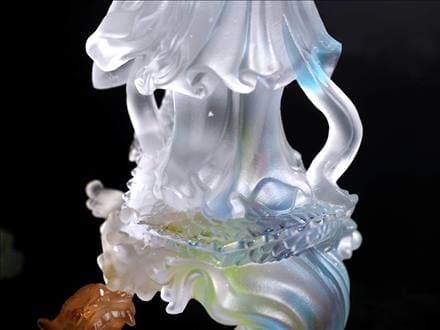 四本爪 クリスタルガラス 龍 龍神 騎龍観音