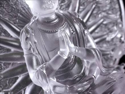 千手千眼観音 千手観音 蓮華王 観音菩薩 クリスタルガラス