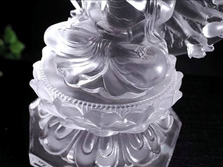 千手千眼観音 千手観音 蓮華王 観音菩薩 クリスタルガラス