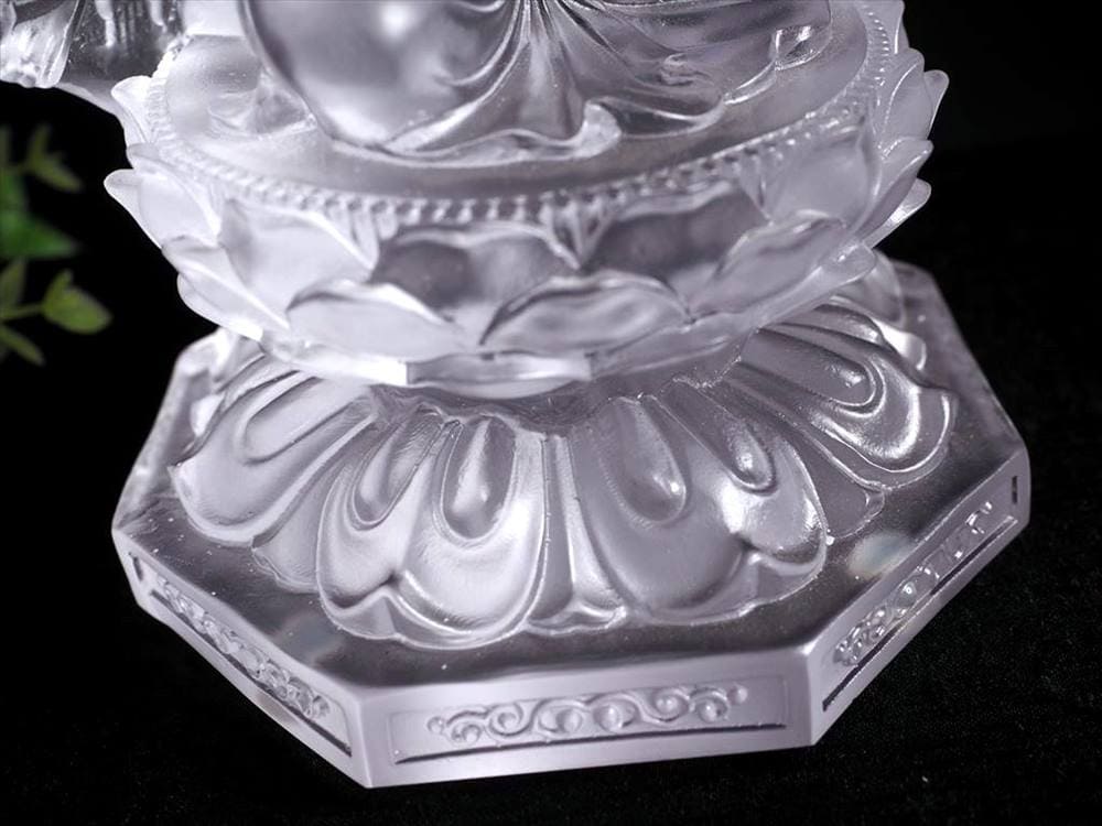 千手千眼観音 千手観音 蓮華王 観音菩薩 クリスタルガラス