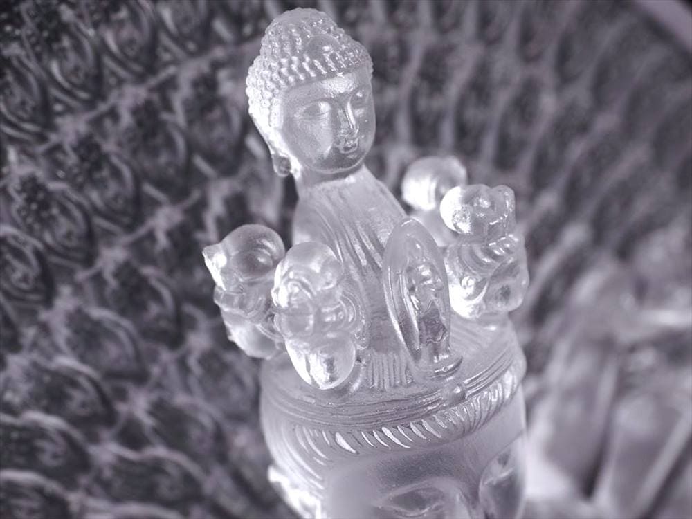 千手千眼観音 千手観音 蓮華王 観音菩薩 クリスタルガラス