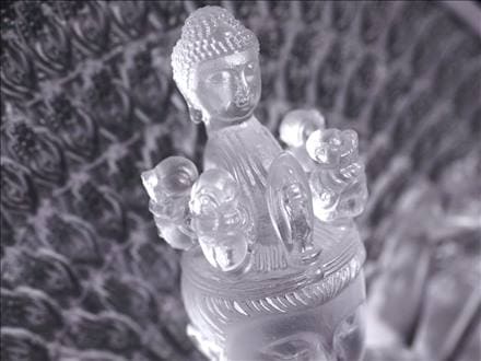 千手千眼観音 千手観音 蓮華王 観音菩薩 クリスタルガラス