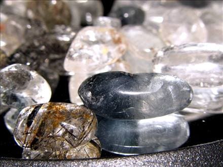 さざれ 細石 ルチルクォーツ ブラックルチルクォーツ 黒針水晶
