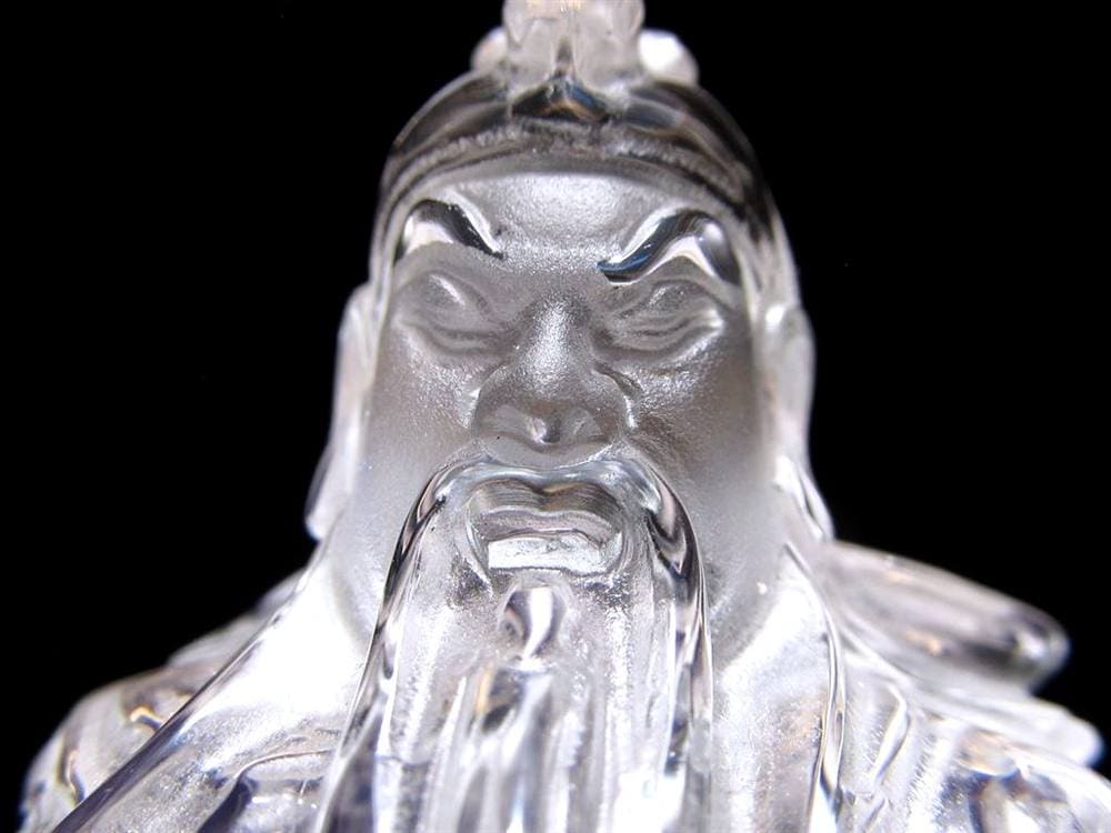 関羽 シトリン 彫刻置物 三国志 風水