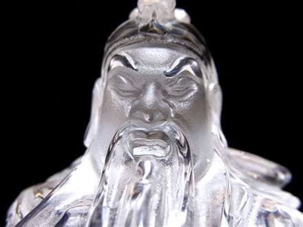 関羽 シトリン 彫刻置物 三国志 風水