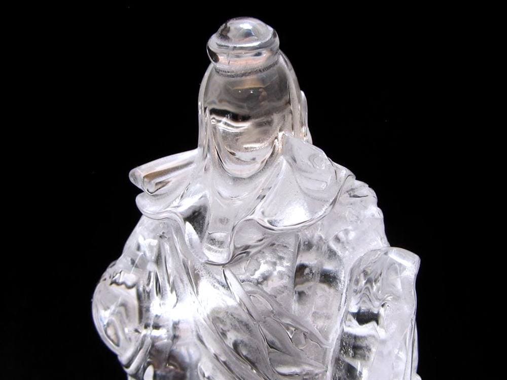 関羽 シトリン 彫刻置物 三国志 風水