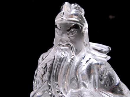 関羽 シトリン 彫刻置物 三国志 風水