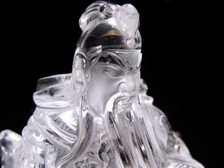 関羽 シトリン 彫刻置物 三国志 風水