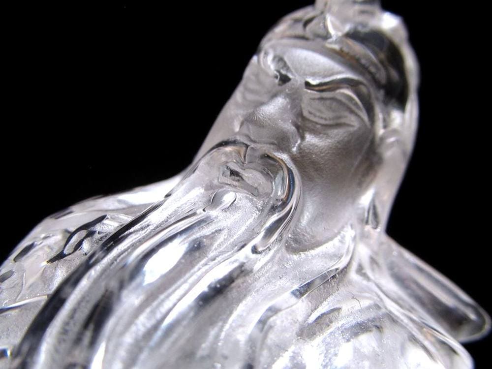 関羽 シトリン 彫刻置物 三国志 風水