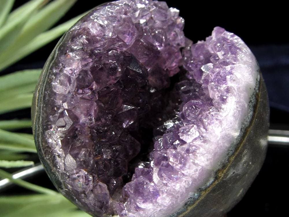 笑福 縁起物 笑口 アメジスト 丸玉 スフィア