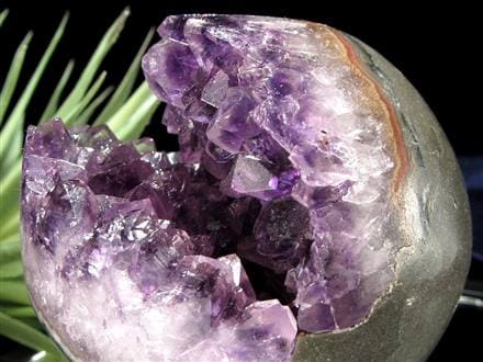 笑福 縁起物 笑口 アメジスト 丸玉 スフィア