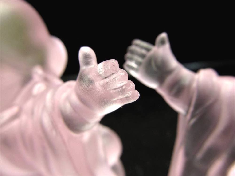 布袋 クリスタルガラス 七福神 置物