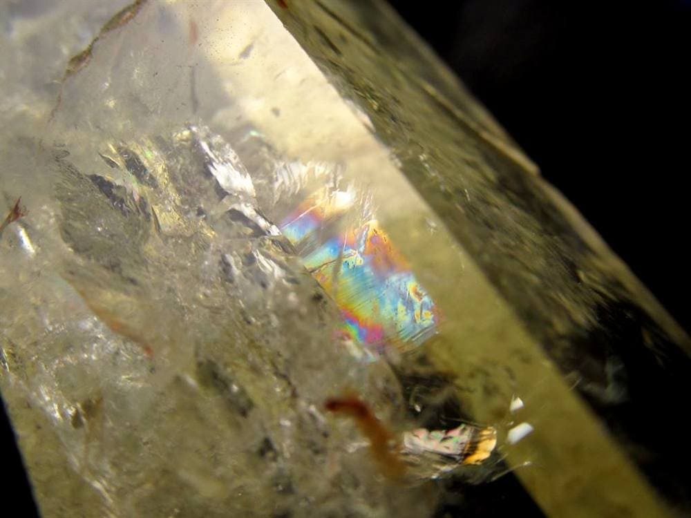 シトリン 黄水晶 六角柱ポイント 浄化