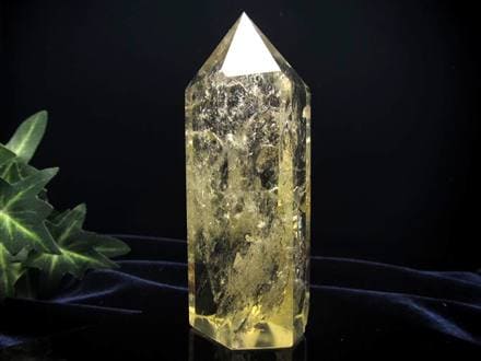 シトリン 黄水晶 六角柱ポイント 浄化
