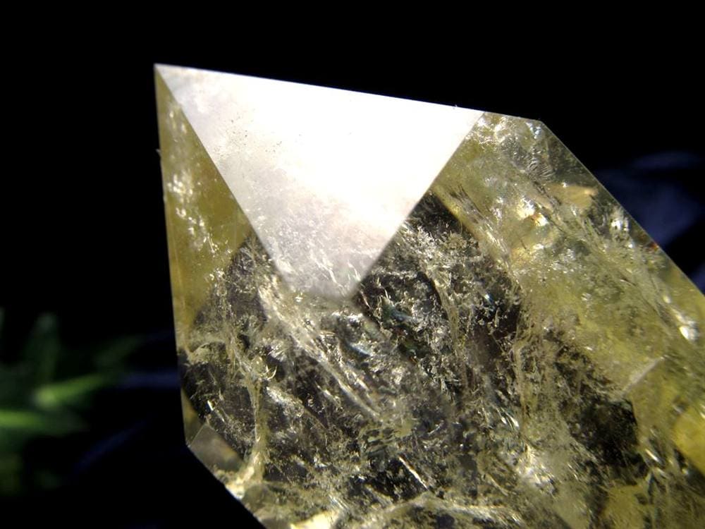 シトリン 黄水晶 六角柱ポイント 浄化