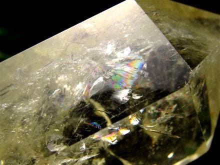 シトリン 黄水晶 六角柱ポイント 浄化