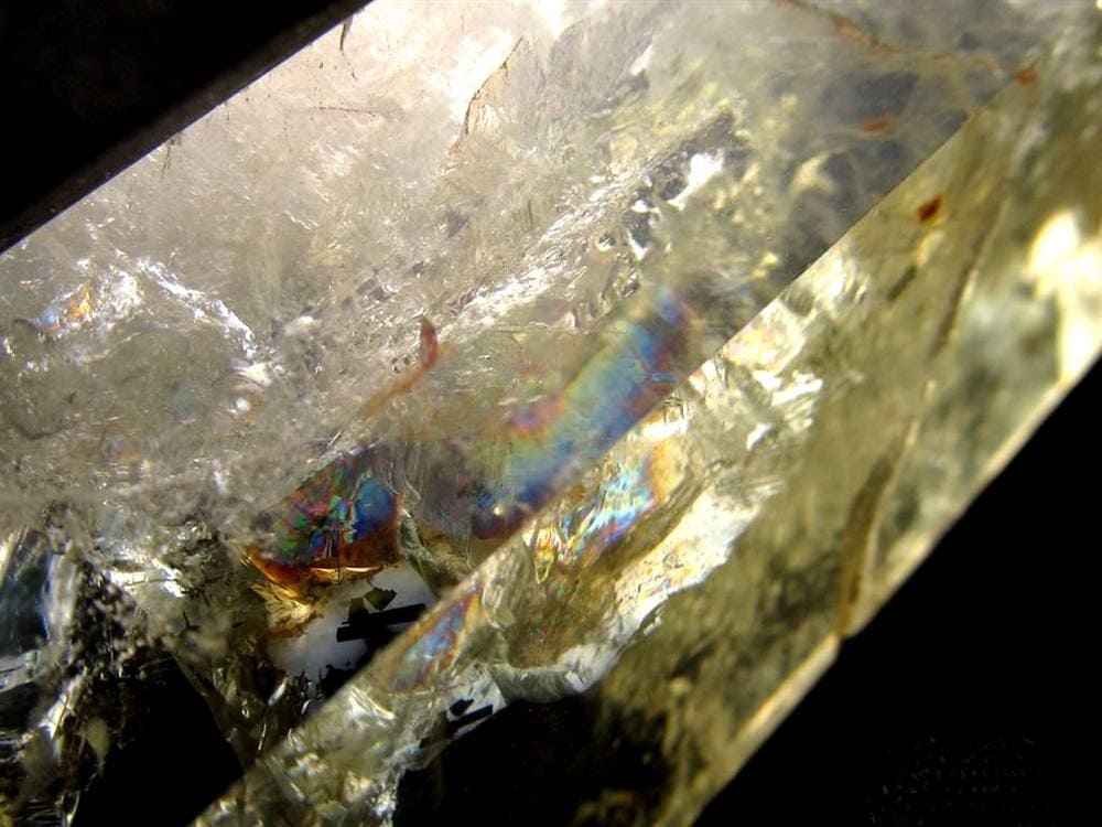 シトリン 黄水晶 六角柱ポイント 浄化