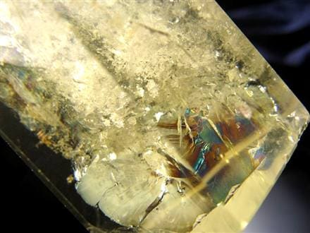 シトリン 黄水晶 六角柱ポイント 浄化