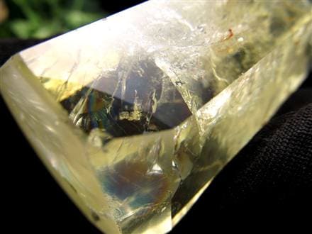 シトリン 黄水晶 六角柱ポイント 浄化