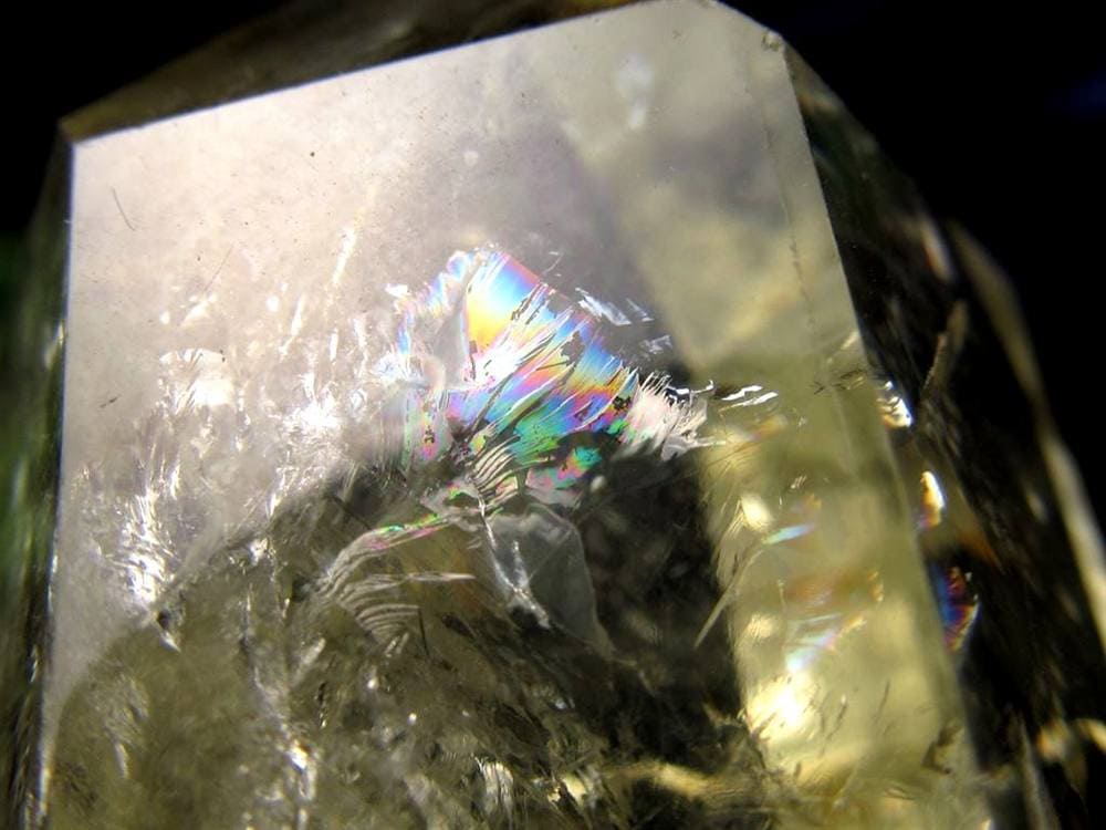 シトリン 黄水晶 六角柱ポイント 浄化