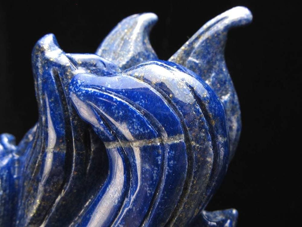 縁起物 九尾の狐 神獣 ラピスラズリ 置物