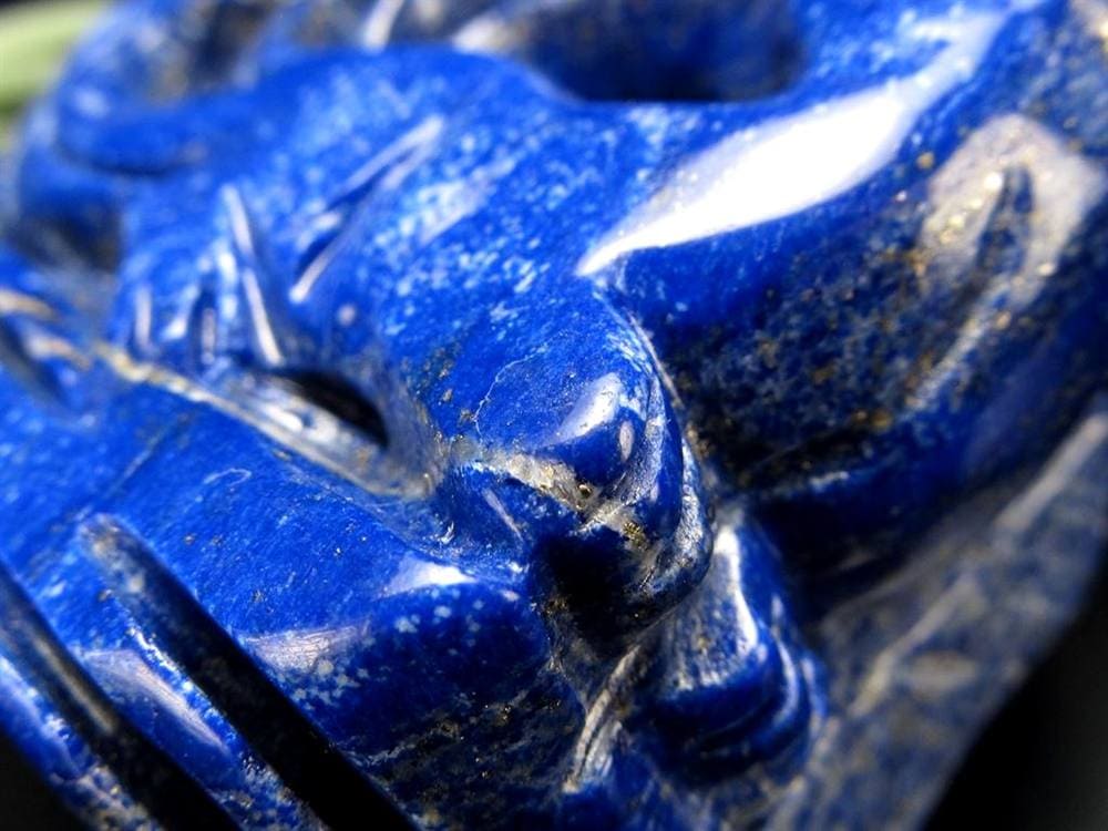 縁起物 九尾の狐 神獣 ラピスラズリ 置物