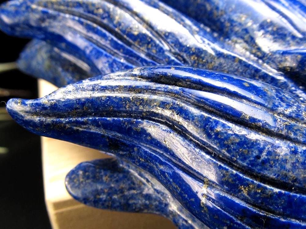 縁起物 九尾の狐 神獣 ラピスラズリ 置物