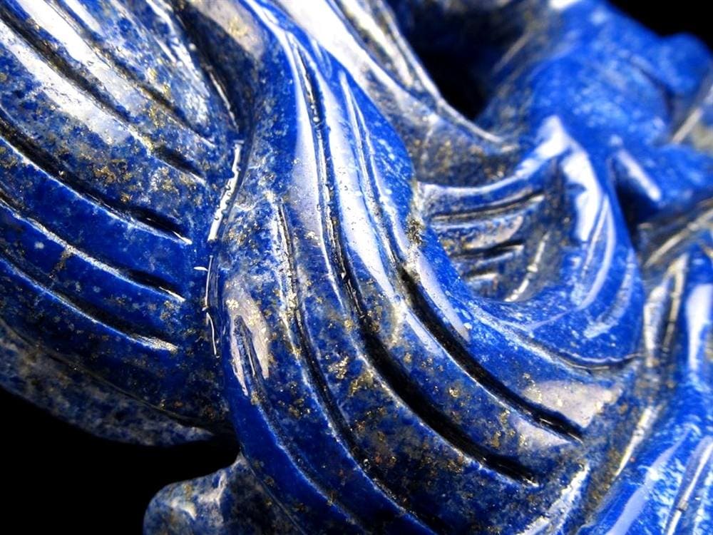 縁起物 九尾の狐 神獣 ラピスラズリ 置物