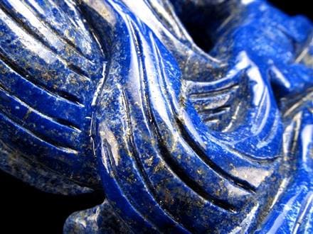 縁起物 九尾の狐 神獣 ラピスラズリ 置物