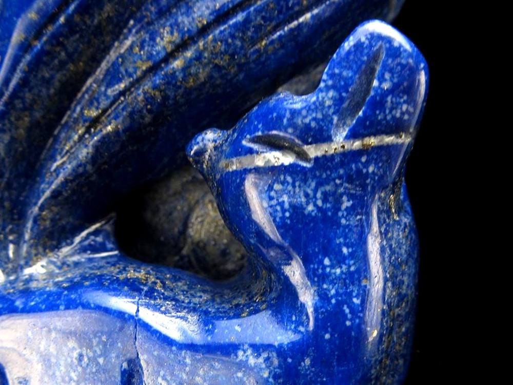 縁起物 九尾の狐 神獣 ラピスラズリ 置物