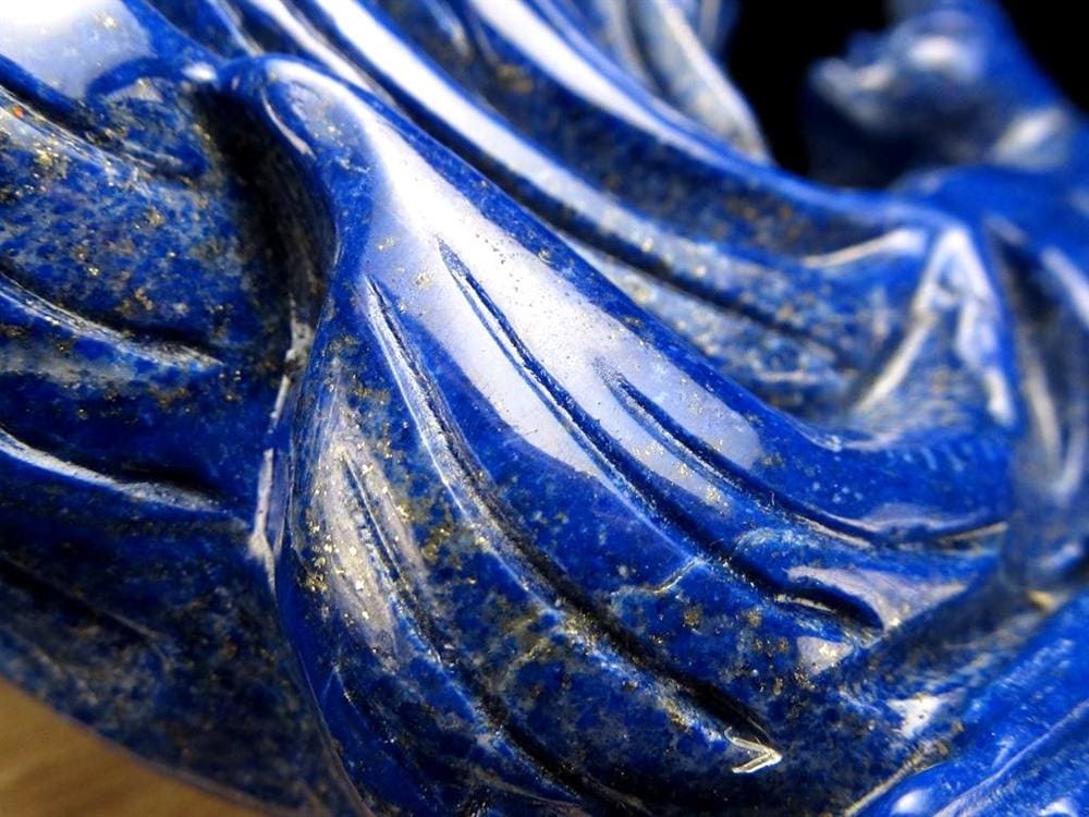 縁起物 九尾の狐 神獣 ラピスラズリ 置物