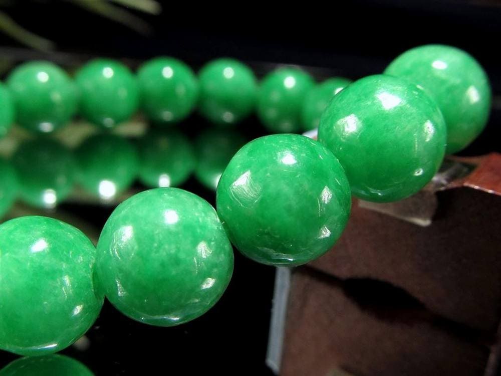 ミャンマージェイド 翡翠 ブレスレット ジェダイト 天然石