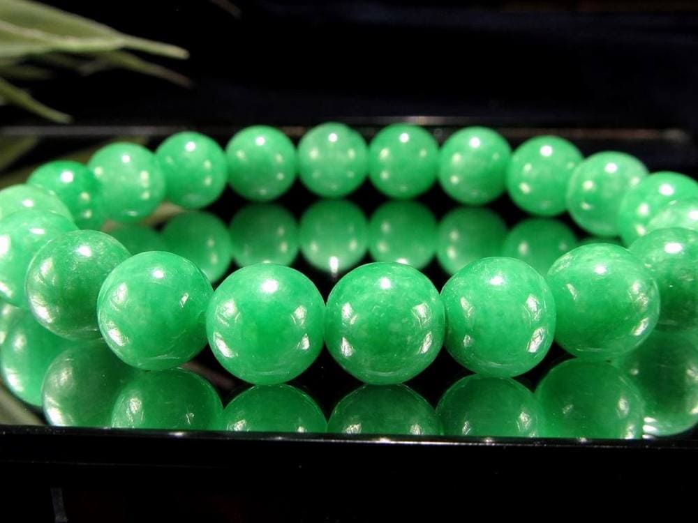 ミャンマージェイド 翡翠 ブレスレット ジェダイト 天然石