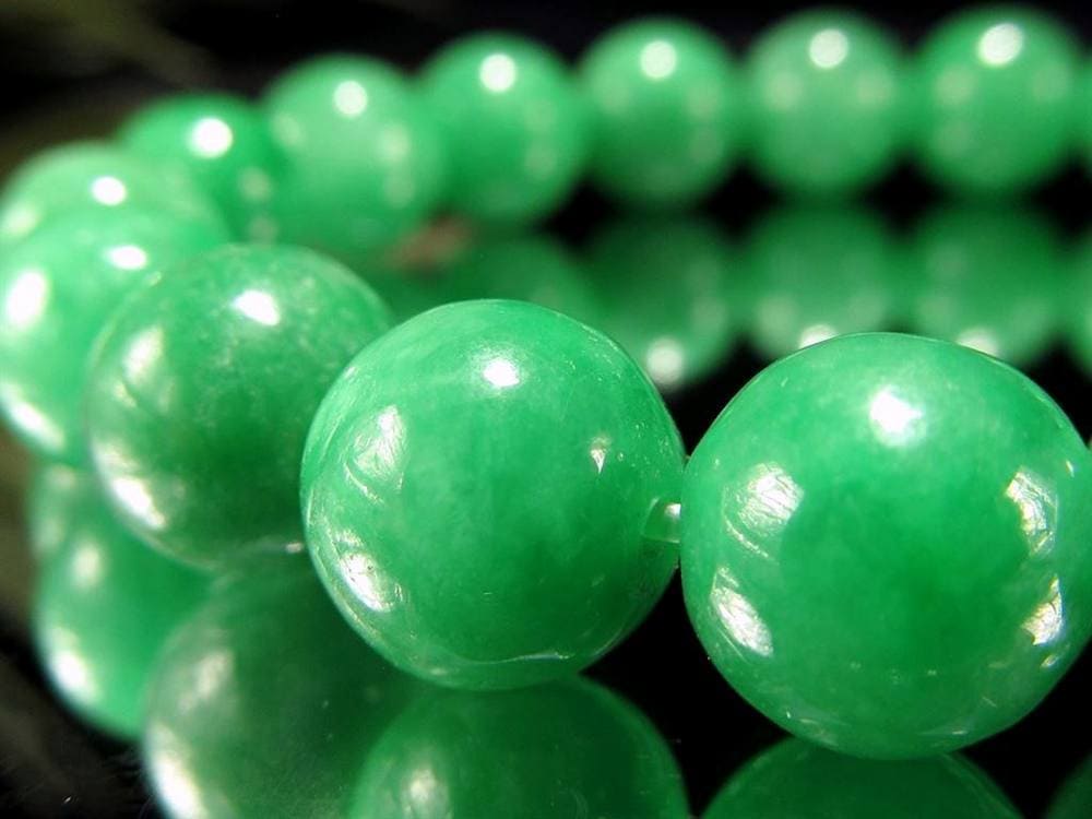 ミャンマージェイド 翡翠 ブレスレット ジェダイト 天然石