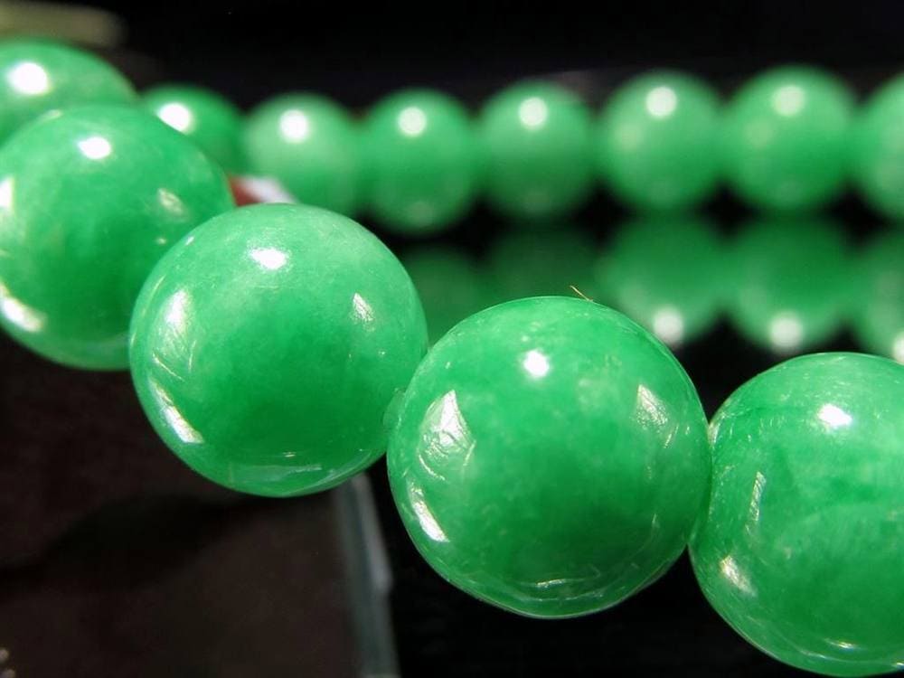 ミャンマージェイド 翡翠 ブレスレット ジェダイト 天然石