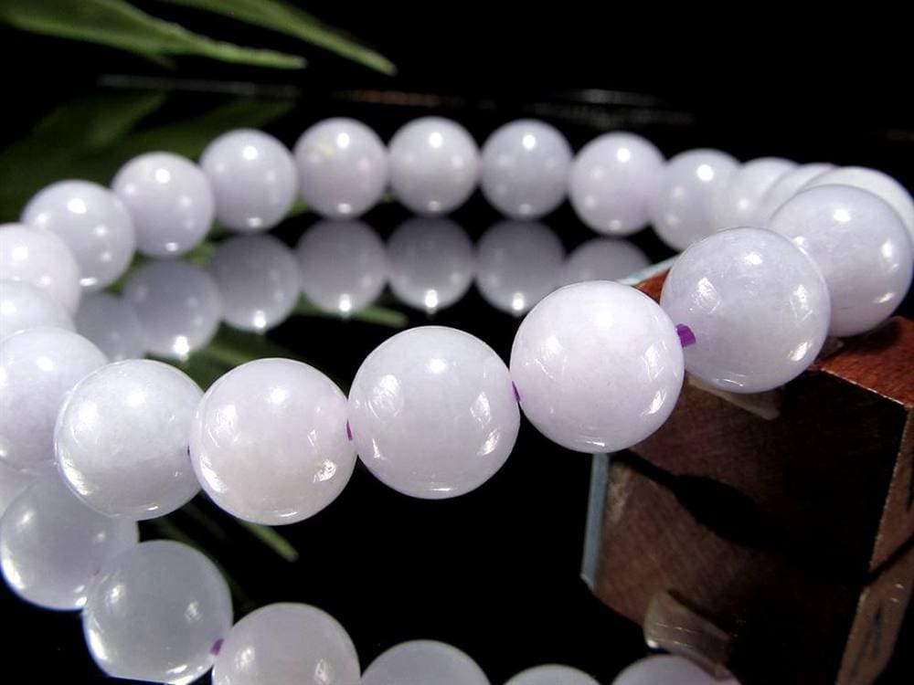 A貨翡翠 翡翠 ブレスレット ジェイド ラベンダー翡翠