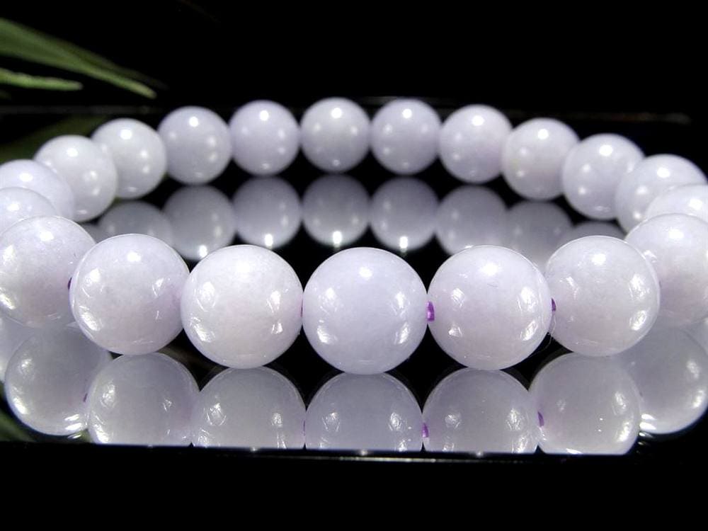 A貨翡翠 翡翠 ブレスレット ジェイド ラベンダー翡翠