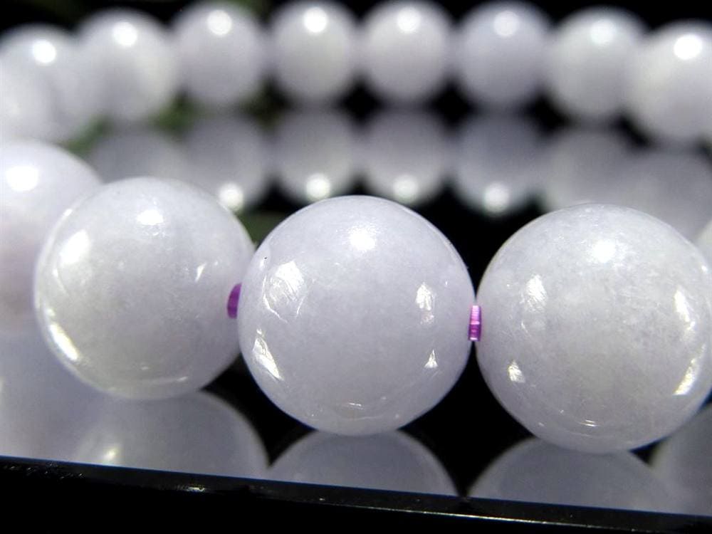 A貨翡翠 翡翠 ブレスレット ジェイド ラベンダー翡翠