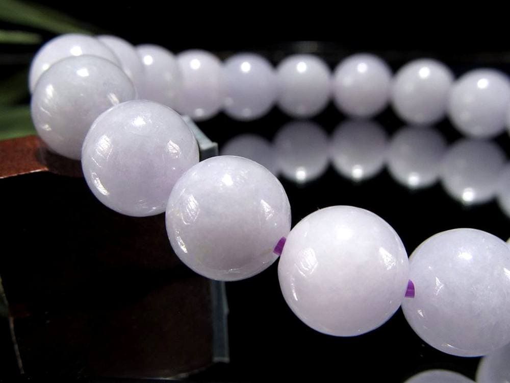 A貨翡翠 翡翠 ブレスレット ジェイド ラベンダー翡翠