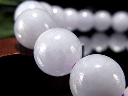 A貨翡翠 翡翠 ブレスレット ジェイド ラベンダー翡翠