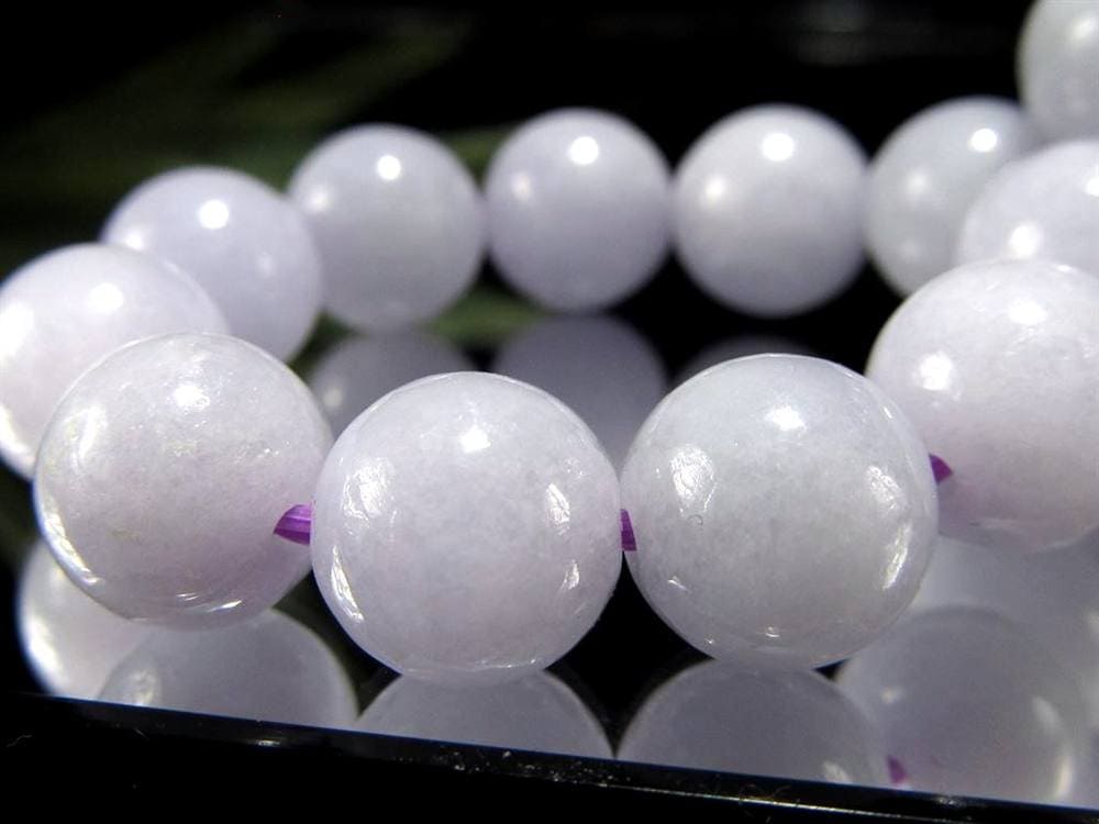 A貨翡翠 翡翠 ブレスレット ジェイド ラベンダー翡翠