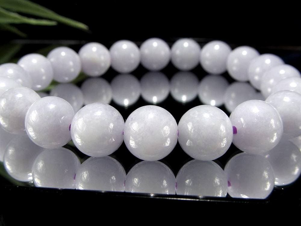 A貨翡翠 翡翠 ブレスレット ジェイド ラベンダー翡翠