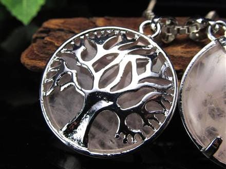 オブシディアン ツリーオブライフ ラウンド 世界樹 リバーシブル ペンダントトップ