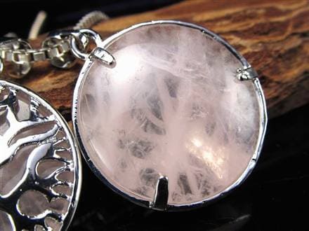 オブシディアン ツリーオブライフ ラウンド 世界樹 リバーシブル ペンダントトップ