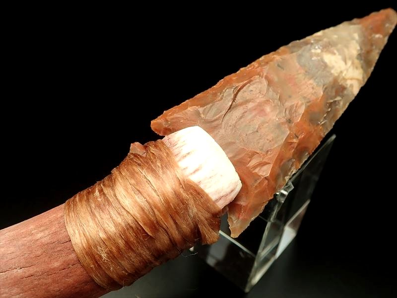 【一点物・美品】ブラジル産 天然石 手作りナイフ 全長24cm 一点物・美品】ブラジル産 天然石 手作りナイフ 全長24cm