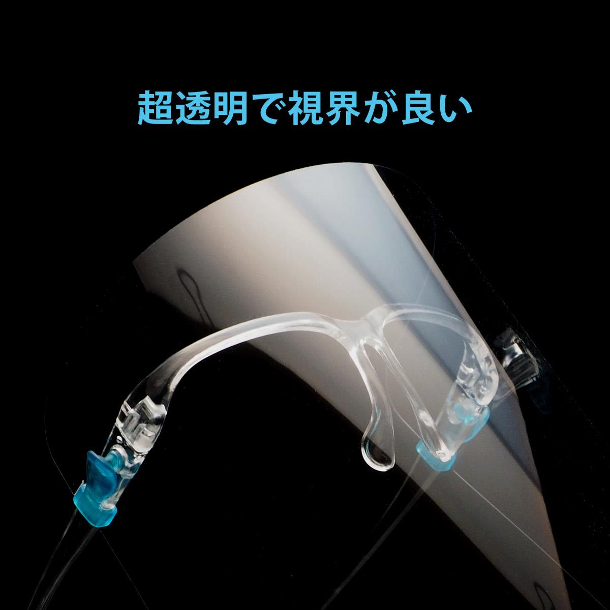 メガネタイプフェイスシールド