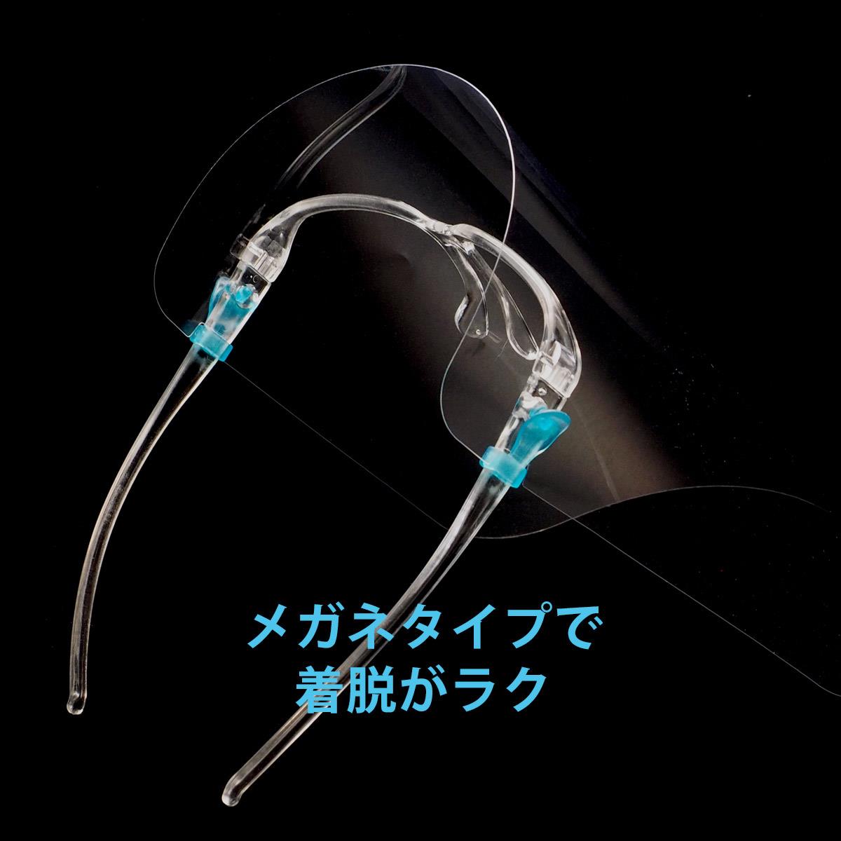 メガネタイプフェイスシールド