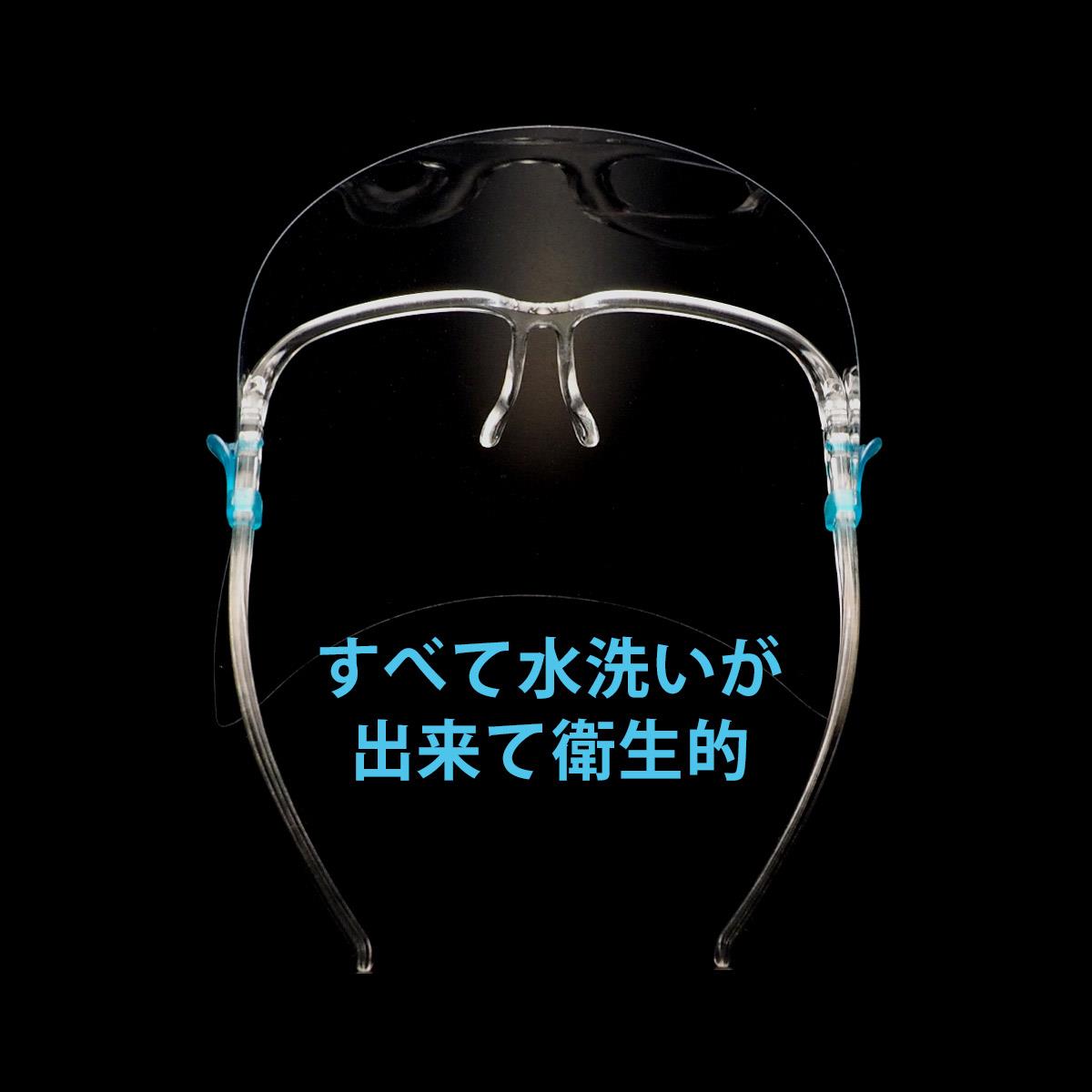 メガネタイプフェイスシールド
