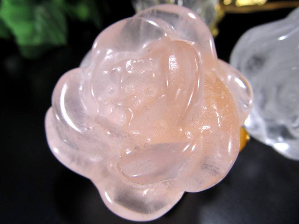 クリスタル 薔薇 ギフト インテリア クリスタルローズ ブラジル産