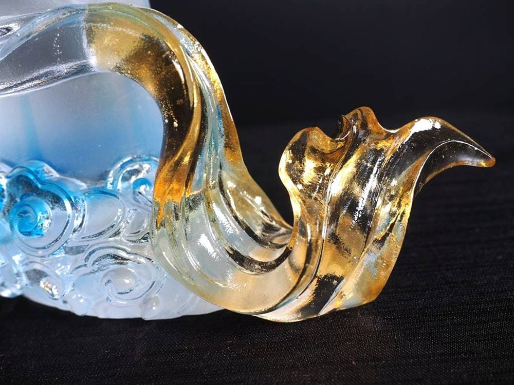 釈迦如来坐像 お釈迦様 クリスタルガラス 置物 仏教